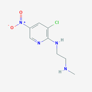 molecular formula C8H11ClN4O2 B6635791 N'-(3-chloro-5-nitropyridin-2-yl)-N-methylethane-1,2-diamine 