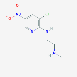 molecular formula C9H13ClN4O2 B6635796 N'-(3-chloro-5-nitropyridin-2-yl)-N-ethylethane-1,2-diamine 