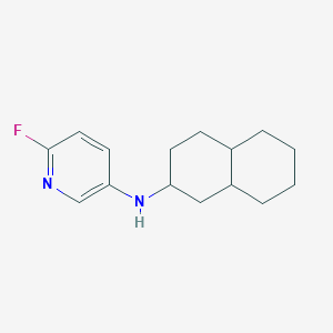 molecular formula C15H21FN2 B6635841 N-(1,2,3,4,4a,5,6,7,8,8a-decahydronaphthalen-2-yl)-6-fluoropyridin-3-amine 