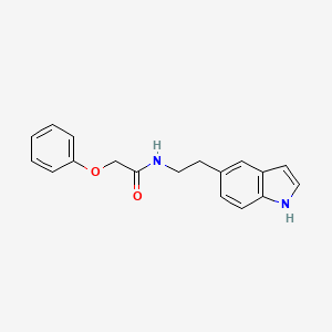 molecular formula C18H18N2O2 B6635919 N-[2-(1H-indol-5-yl)ethyl]-2-phenoxyacetamide 