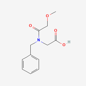 molecular formula C12H15NO4 B6635998 2-(N-benzyl-2-methoxyacetamido)acetic acid 
