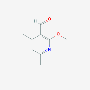 molecular formula C9H11NO2 B6636100 2-Methoxy-4,6-dimethylpyridine-3-carbaldehyde 