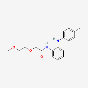 molecular formula C18H22N2O3 B6636179 2-(2-methoxyethoxy)-N-[2-(4-methylanilino)phenyl]acetamide 