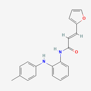 molecular formula C20H18N2O2 B6636180 (E)-3-(furan-2-yl)-N-[2-(4-methylanilino)phenyl]prop-2-enamide 