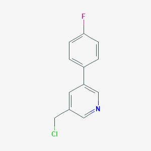 molecular formula C12H9ClFN B066363 3-(氯甲基)-5-(4-氟苯基)吡啶 CAS No. 177976-33-9