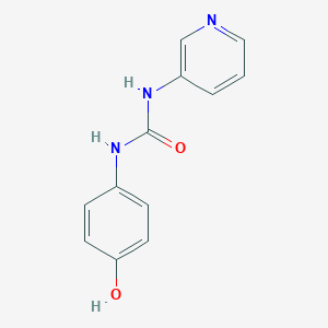 molecular formula C12H11N3O2 B6636330 1-(4-Hydroxyphenyl)-3-pyridin-3-ylurea 