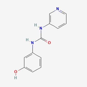 molecular formula C12H11N3O2 B6636338 1-(3-Hydroxyphenyl)-3-pyridin-3-ylurea 