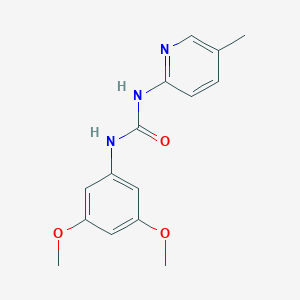 molecular formula C15H17N3O3 B6636346 1-(3,5-Dimethoxyphenyl)-3-(5-methylpyridin-2-yl)urea 