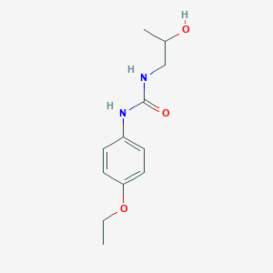 molecular formula C12H18N2O3 B6636352 1-(4-Ethoxyphenyl)-3-(2-hydroxypropyl)urea 