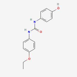 molecular formula C15H16N2O3 B6636360 1-(4-Ethoxyphenyl)-3-(4-hydroxyphenyl)urea 