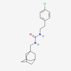 molecular formula C20H27ClN2O B6636370 1-(1-Adamantylmethyl)-3-[2-(4-chlorophenyl)ethyl]urea 