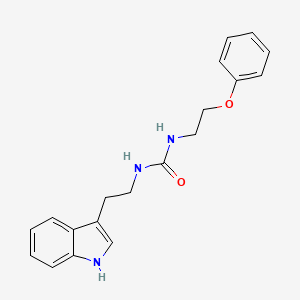 molecular formula C19H21N3O2 B6636378 1-[2-(1H-indol-3-yl)ethyl]-3-(2-phenoxyethyl)urea 