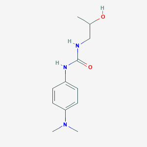 molecular formula C12H19N3O2 B6636398 1-[4-(Dimethylamino)phenyl]-3-(2-hydroxypropyl)urea 
