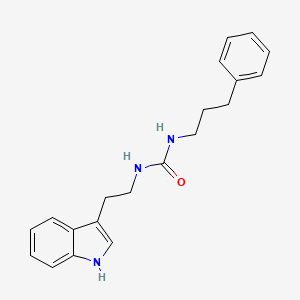 molecular formula C20H23N3O B6636447 1-[2-(1H-indol-3-yl)ethyl]-3-(3-phenylpropyl)urea 