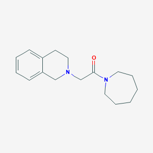 molecular formula C17H24N2O B6636488 1-(azepan-1-yl)-2-(3,4-dihydro-1H-isoquinolin-2-yl)ethanone 