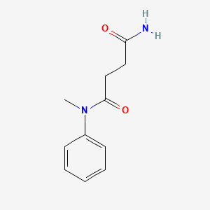 molecular formula C11H14N2O2 B6636491 N-methyl-N-phenylbutanediamide 