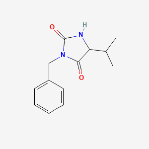 molecular formula C13H16N2O2 B6636501 3-Benzyl-5-isopropyl-1H-imidazole-2,4(3H,5H)-dione 