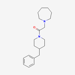 molecular formula C20H30N2O B6636517 2-(Azepan-1-yl)-1-(4-benzylpiperidin-1-yl)ethanone 