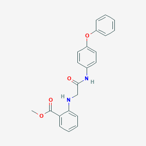 molecular formula C22H20N2O4 B6636531 Methyl 2-[[2-oxo-2-(4-phenoxyanilino)ethyl]amino]benzoate 