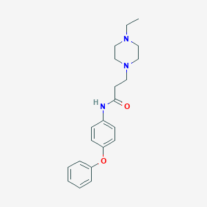 molecular formula C21H27N3O2 B6636533 3-(4-ethylpiperazin-1-yl)-N-(4-phenoxyphenyl)propanamide 