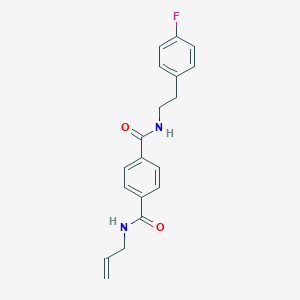 molecular formula C19H19FN2O2 B6636562 1-N-[2-(4-fluorophenyl)ethyl]-4-N-prop-2-enylbenzene-1,4-dicarboxamide 