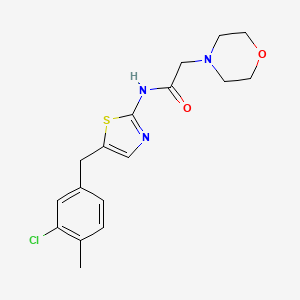 molecular formula C17H20ClN3O2S B6636574 N-[5-(3-Chloro-4-methyl-benzyl)-thiazol-2-yl]-2-morpholin-4-yl-acetamide 
