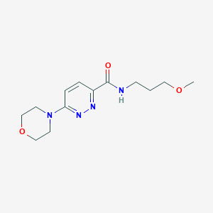 molecular formula C13H20N4O3 B6636587 N-(3-methoxypropyl)-6-morpholin-4-ylpyridazine-3-carboxamide 