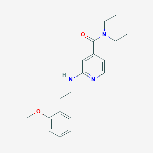 molecular formula C19H25N3O2 B6636640 N,N-diethyl-2-[2-(2-methoxyphenyl)ethylamino]pyridine-4-carboxamide 