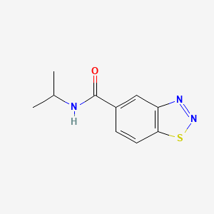 molecular formula C10H11N3OS B6636705 Benzo[1,2,3]thiadiazole-5-carboxylic acid isopropylamide 