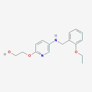 molecular formula C16H20N2O3 B6636750 2-[5-[(2-Ethoxyphenyl)methylamino]pyridin-2-yl]oxyethanol 