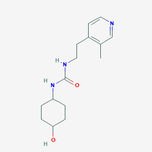 molecular formula C15H23N3O2 B6636767 1-(4-Hydroxycyclohexyl)-3-[2-(3-methylpyridin-4-yl)ethyl]urea 