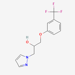 1-Pyrazol-1-yl-3-[3-(trifluoromethyl)phenoxy]propan-2-ol