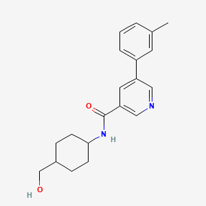 molecular formula C20H24N2O2 B6636923 N-[4-(hydroxymethyl)cyclohexyl]-5-(3-methylphenyl)pyridine-3-carboxamide 