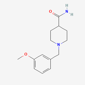 1-[(3-Methoxyphenyl)methyl]piperidine-4-carboxamide