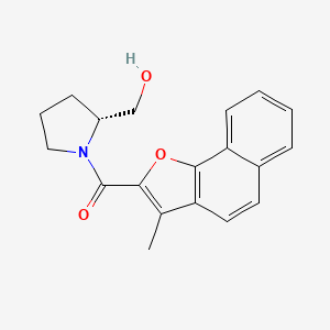 molecular formula C19H19NO3 B6637001 [(2R)-2-(hydroxymethyl)pyrrolidin-1-yl]-(3-methylbenzo[g][1]benzofuran-2-yl)methanone 