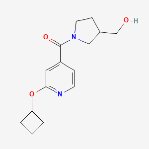 (2-Cyclobutyloxypyridin-4-yl)-[3-(hydroxymethyl)pyrrolidin-1-yl]methanone