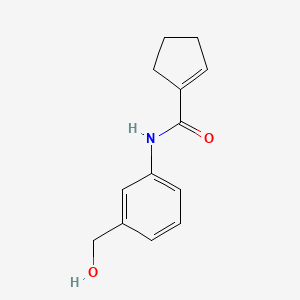 N-[3-(hydroxymethyl)phenyl]cyclopentene-1-carboxamide