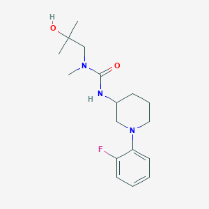 3-[1-(2-Fluorophenyl)piperidin-3-yl]-1-(2-hydroxy-2-methylpropyl)-1-methylurea