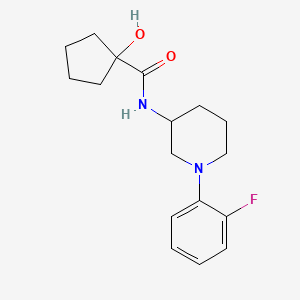 N-[1-(2-fluorophenyl)piperidin-3-yl]-1-hydroxycyclopentane-1-carboxamide