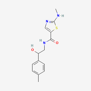 N-[2-hydroxy-2-(4-methylphenyl)ethyl]-2-(methylamino)-1,3-thiazole-5-carboxamide