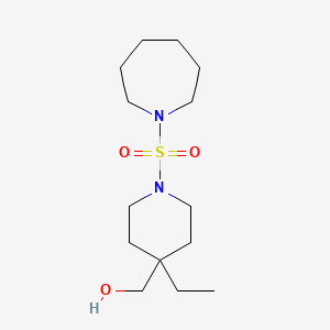 [1-(Azepan-1-ylsulfonyl)-4-ethylpiperidin-4-yl]methanol