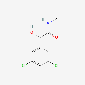 molecular formula C9H9Cl2NO2 B6637260 2-(3,5-dichlorophenyl)-2-hydroxy-N-methylacetamide 