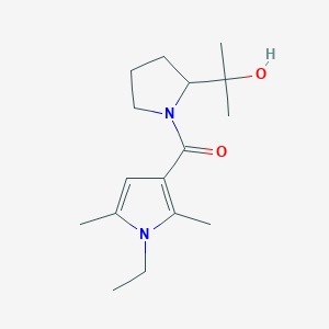molecular formula C16H26N2O2 B6637266 (1-Ethyl-2,5-dimethylpyrrol-3-yl)-[2-(2-hydroxypropan-2-yl)pyrrolidin-1-yl]methanone 