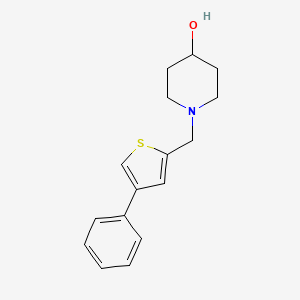 1-[(4-Phenylthiophen-2-yl)methyl]piperidin-4-ol