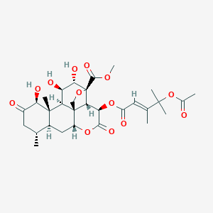 molecular formula C30H40O13 B066375 布鲁西诺尔 G CAS No. 168301-20-0
