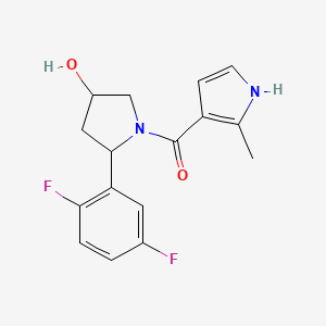 [2-(2,5-difluorophenyl)-4-hydroxypyrrolidin-1-yl]-(2-methyl-1H-pyrrol-3-yl)methanone