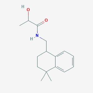 molecular formula C16H23NO2 B6637643 N-[(4,4-dimethyl-2,3-dihydro-1H-naphthalen-1-yl)methyl]-2-hydroxypropanamide 