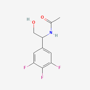 molecular formula C10H10F3NO2 B6637699 N-[2-hydroxy-1-(3,4,5-trifluorophenyl)ethyl]acetamide 
