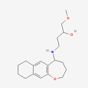 molecular formula C19H29NO3 B6637768 1-Methoxy-4-(2,3,4,5,7,8,9,10-octahydrobenzo[h][1]benzoxepin-5-ylamino)butan-2-ol 