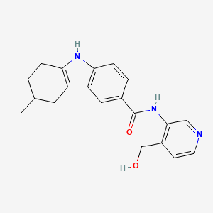 molecular formula C20H21N3O2 B6637888 N-[4-(hydroxymethyl)pyridin-3-yl]-6-methyl-6,7,8,9-tetrahydro-5H-carbazole-3-carboxamide 